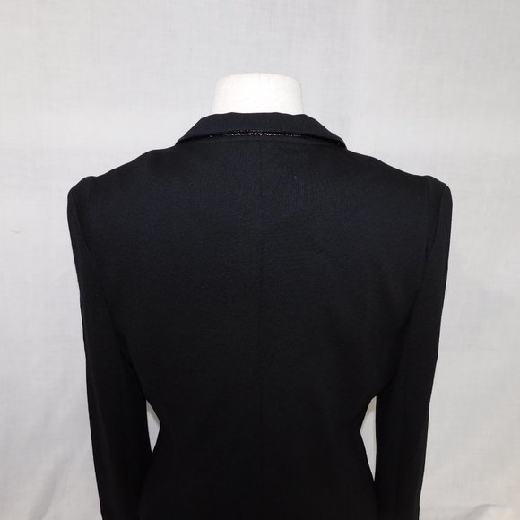 Yoana Baraschi Womens L Black Sparkle Detail Blazer - Picture 14 of 15